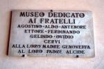 Gattatico - Museo Cervi - Targa